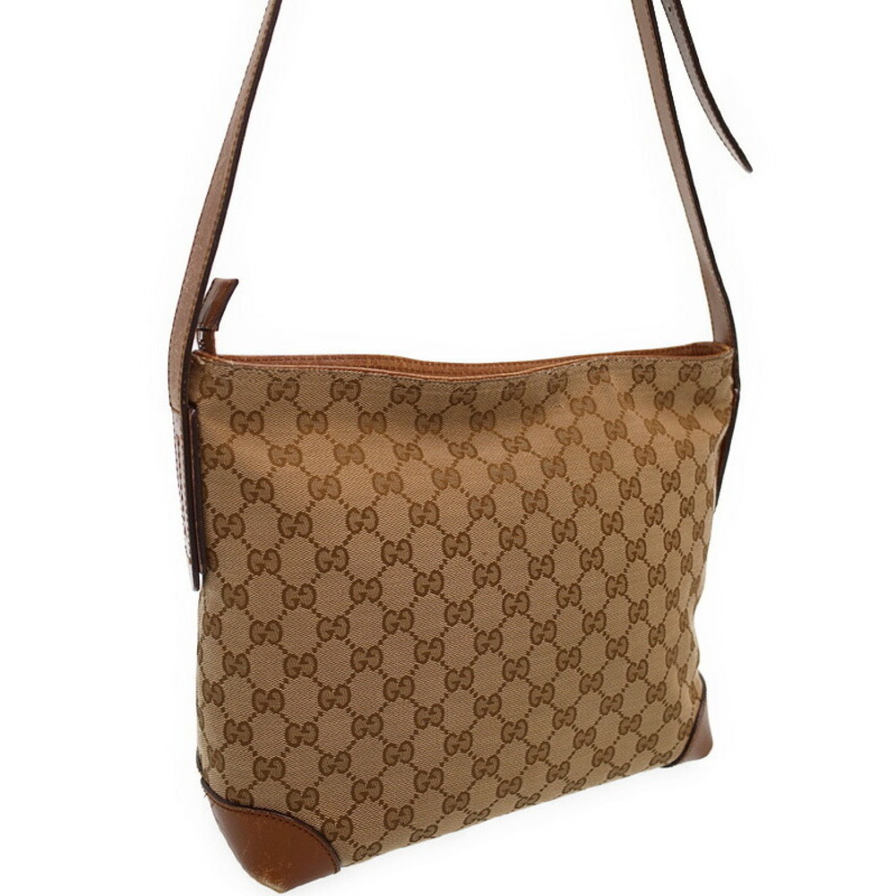 Gucci hobo half moon bag GG Canvas Bag Brown Messenger